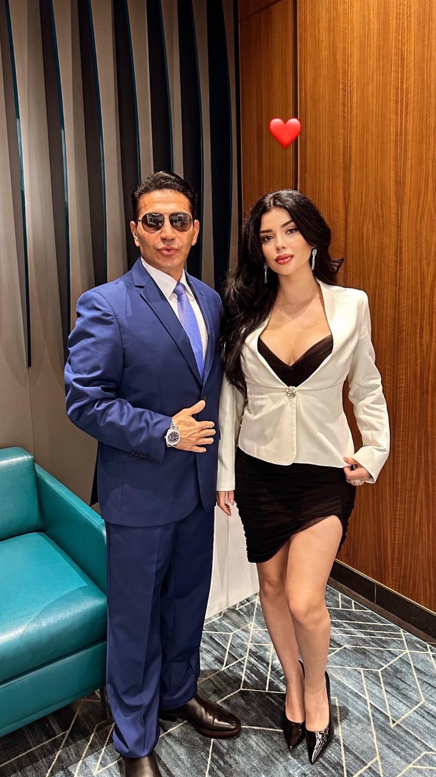 Fereidoun Khalifa Khalilian at aircraft carrier — Top Gun aviation event