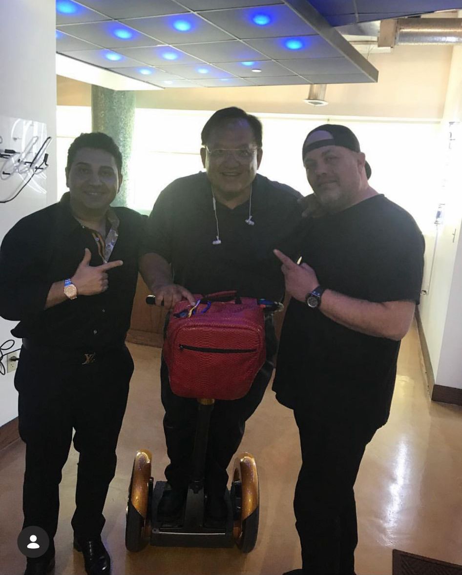 Fred Khalilian with Noel Lee at Monster Products event